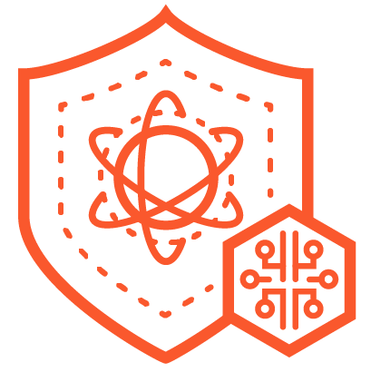 Icon of an AI security assessment.